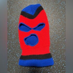 Vintage Red and Blue Knit Ski Mask (Last Drop)